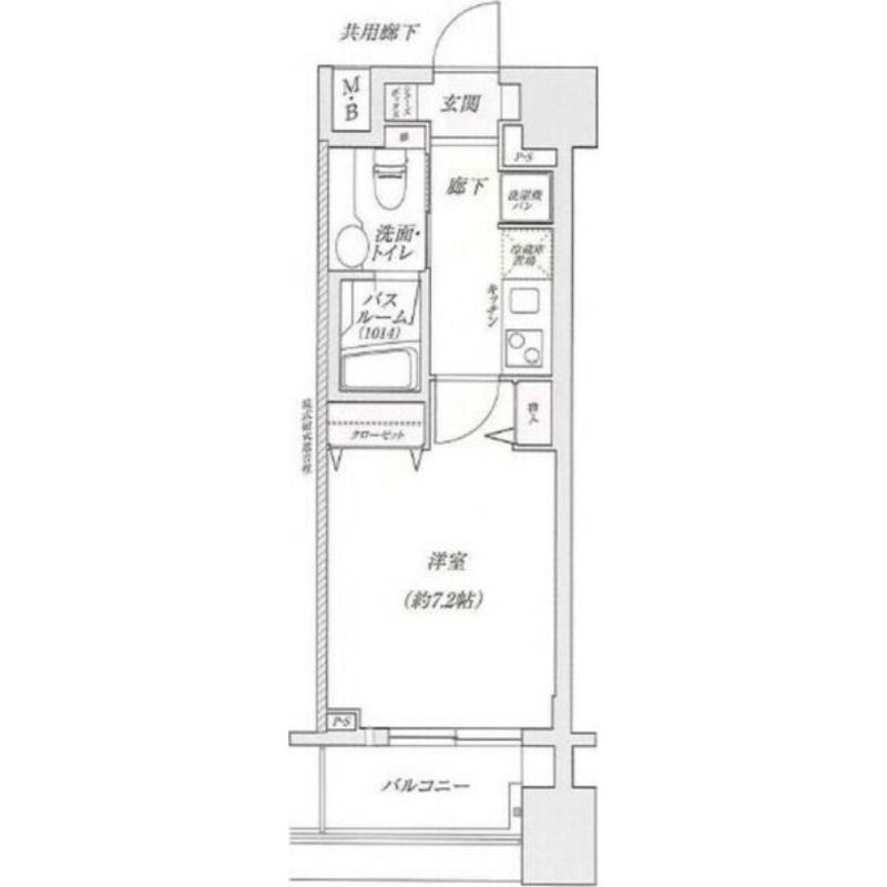 セレッソコートリバーサイドOSAKAの間取り