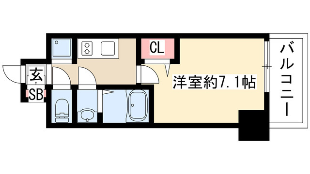 プレサンス久屋大通公園セラフィの間取り