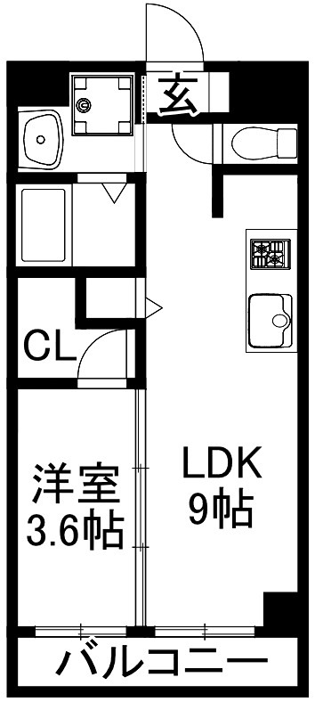 1番館の間取り