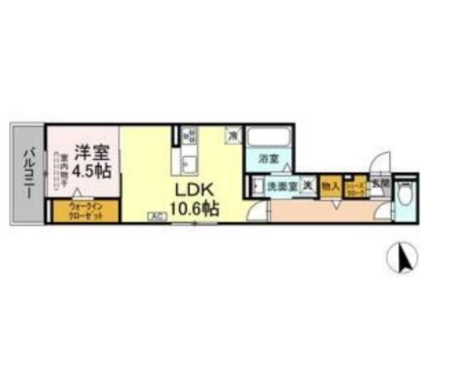 愛知県名古屋市昭和区山脇町３（アパート）の賃貸物件の間取り