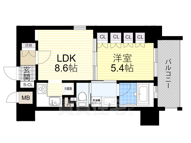 リーガル新福島の間取り