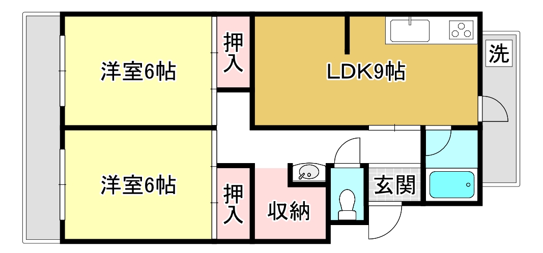 クレスト天神の間取り