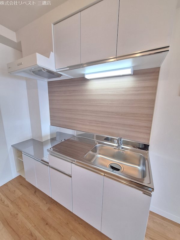 キッチン　2口ガスコンロ設置可