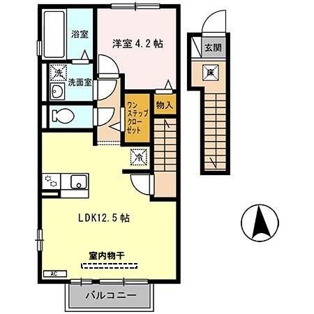 セジュール西土井の間取り写真
