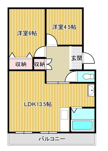 マンショントレビの間取り写真