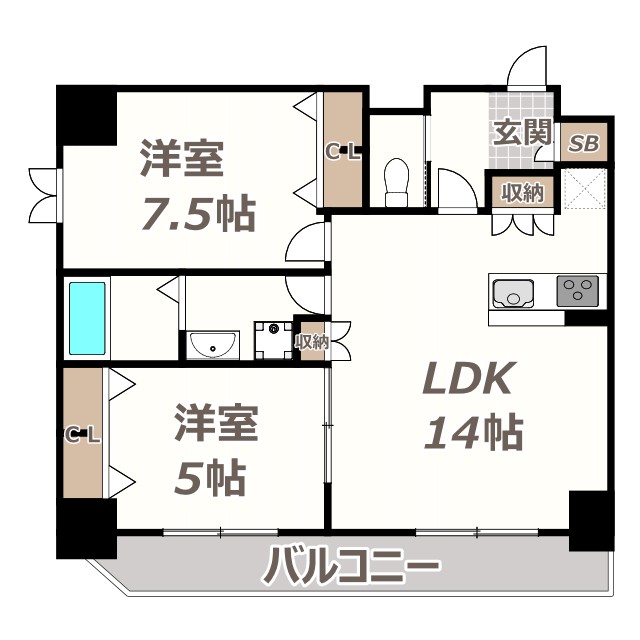 Mon maison 1の間取り写真