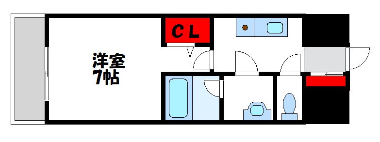 宗像市自由ヶ丘のマンションの間取り