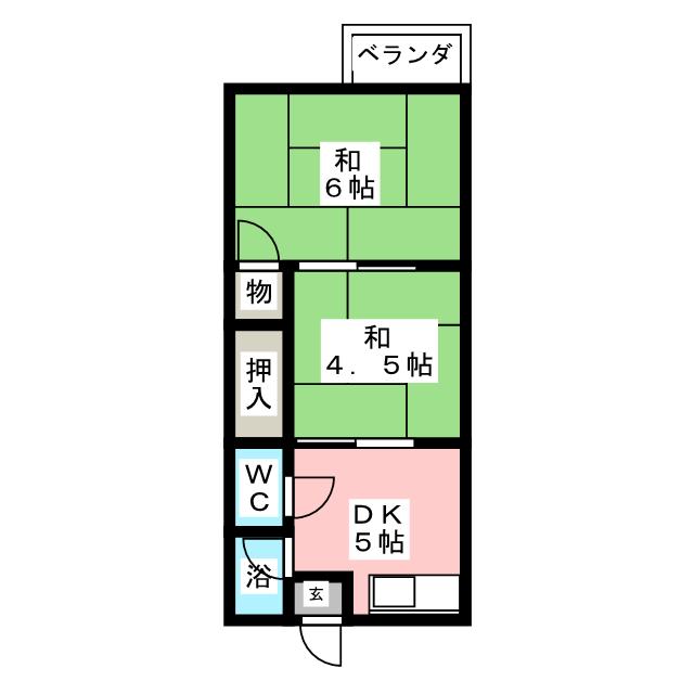 ハニーハイムの間取り