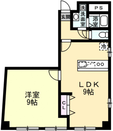 プラドール荒町の間取り