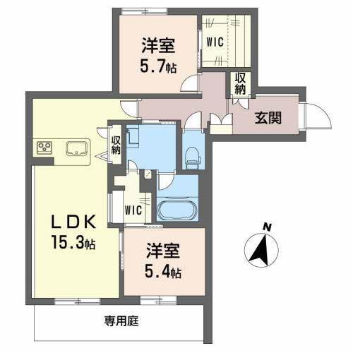 シャーメゾンコンフォーザの間取り