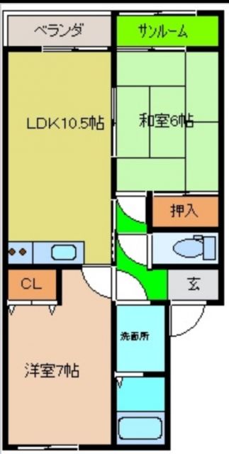 サンライズ原の間取り