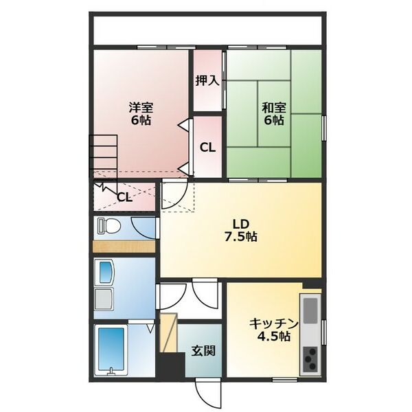 メイプルタウン名和東の間取り