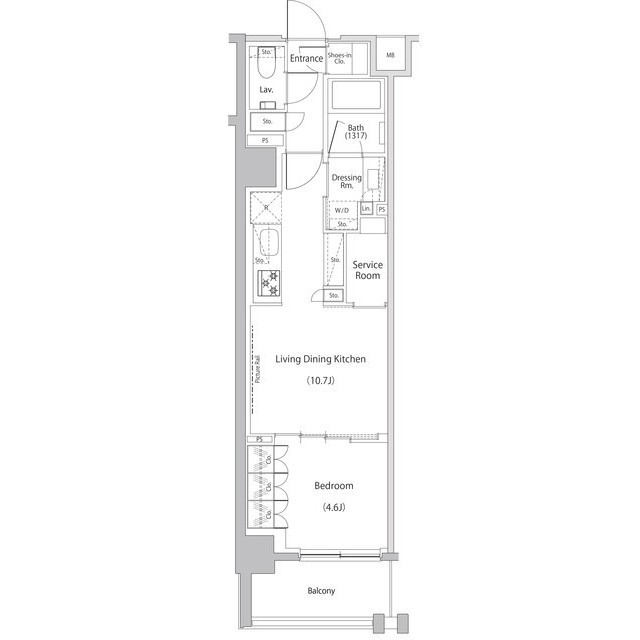 文京区関口のマンションの間取り