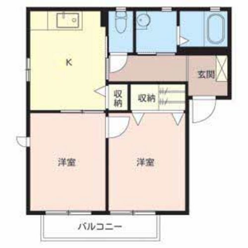 揖保郡太子町太田のアパートの間取り