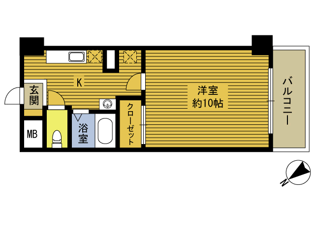 大分市政所のマンションの間取り