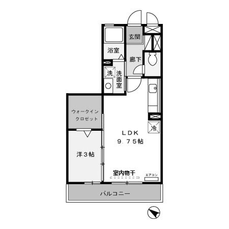 熊谷市美土里町のアパートの間取り