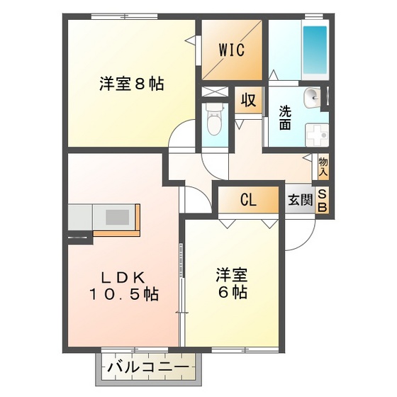 ソレーユ南江島の間取り