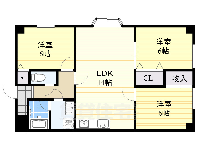 松栄マンションの間取り