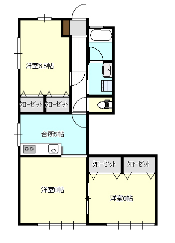 コーポサンライズIの間取り