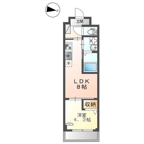 【八王子市石川町のマンションの間取り】