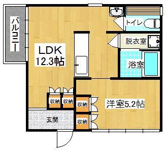 カドベヤソウ共同住宅の間取り