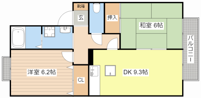 オネスタスガBの間取り