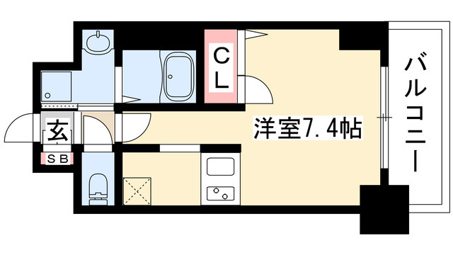 プレサンスNAGOYA桜通ビッグビートの間取り