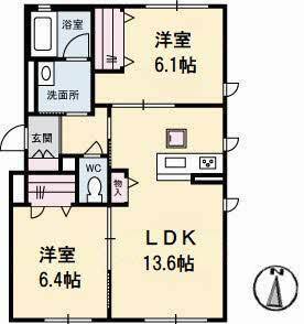 プロヌーブイケミナミの間取り