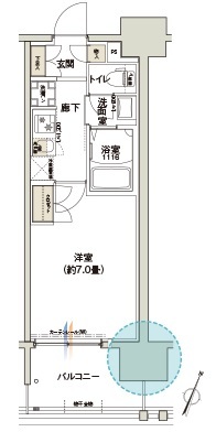 クレストコート靱公園の間取り