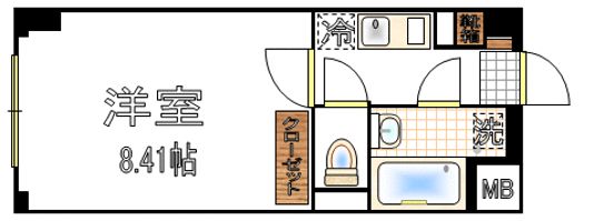 アスティエ渋谷松涛の間取り