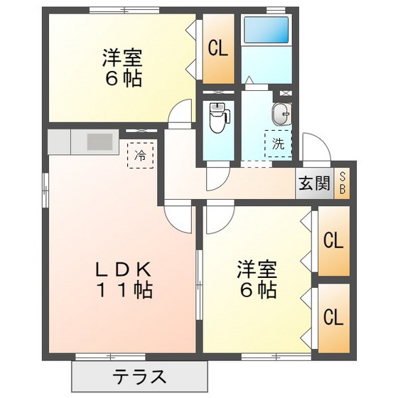 サニーコート新小杉の間取り