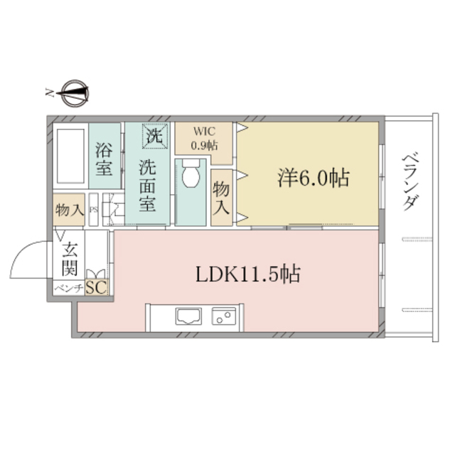 （シニア限定）ヘーベルヴィレッジ日野～ラウレア　ハレ～の間取り