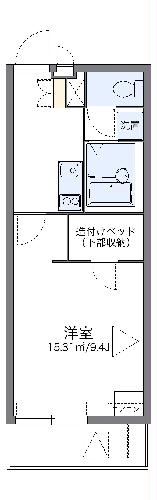 レオパレスボンジュルネの間取り