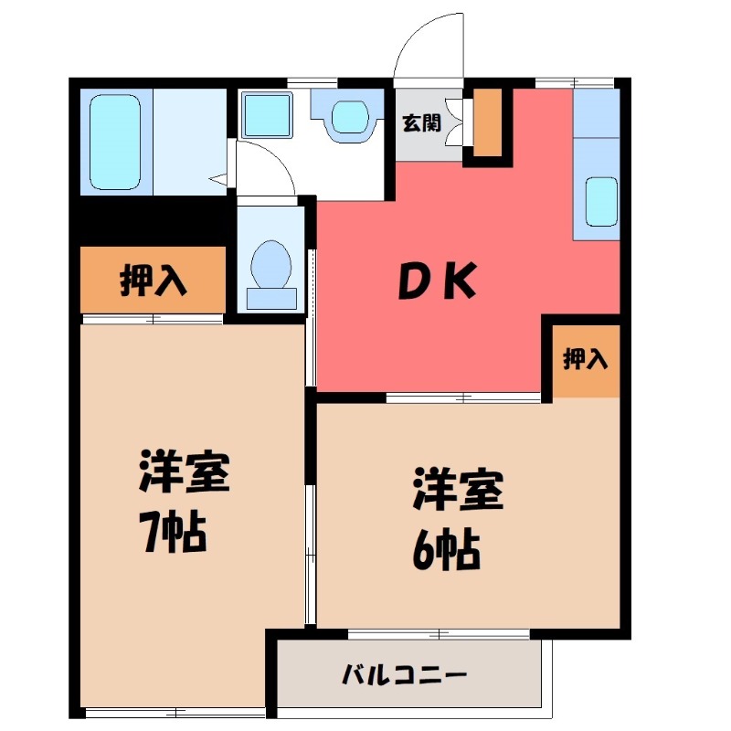 JOYコーポの間取り