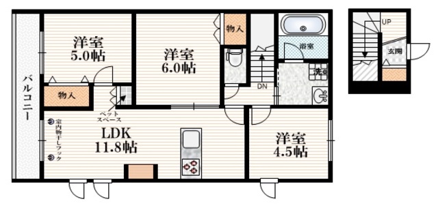 【新座市野寺のマンションの間取り】