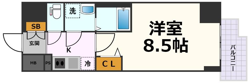 【ファステート名古屋駅前アルティスの間取り】