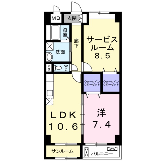 京悠館の間取り