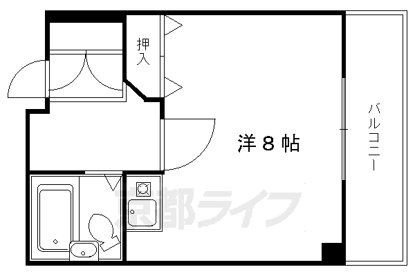 フラッツ本町月ノ輪の間取り