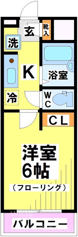 調布市西つつじケ丘のマンションの間取り