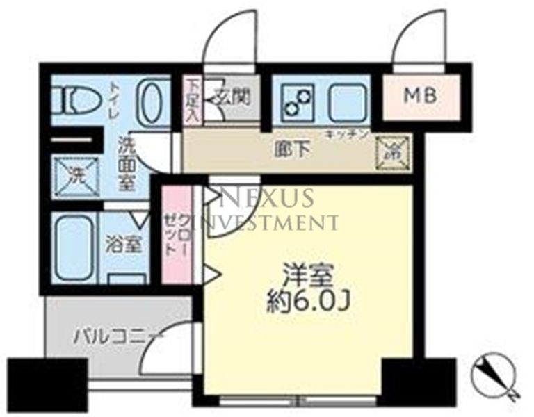 【レグラス横浜西口の間取り】