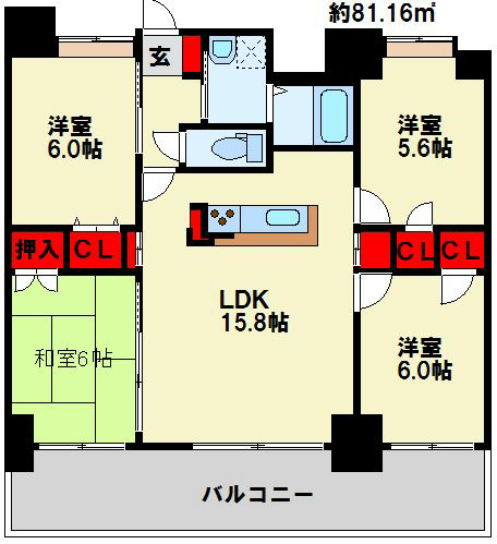 フェルト127の間取り