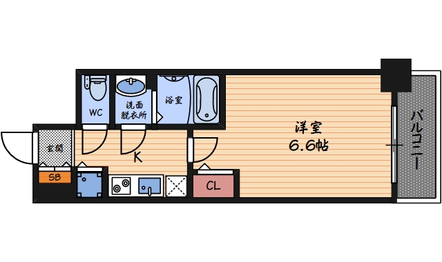 【プレサンス梅田北オールの間取り】