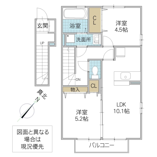 アムール岡崎 Aの間取り