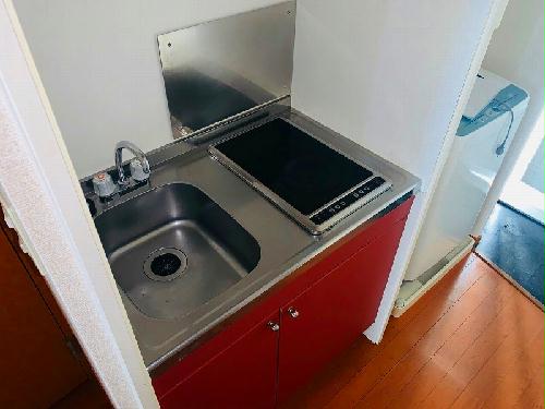 キッチン　電気コンロ２口