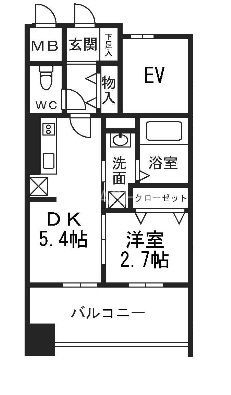 モダンパラッツォ大濠nordの間取り