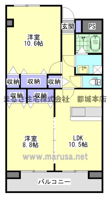 イーストリッツの間取り