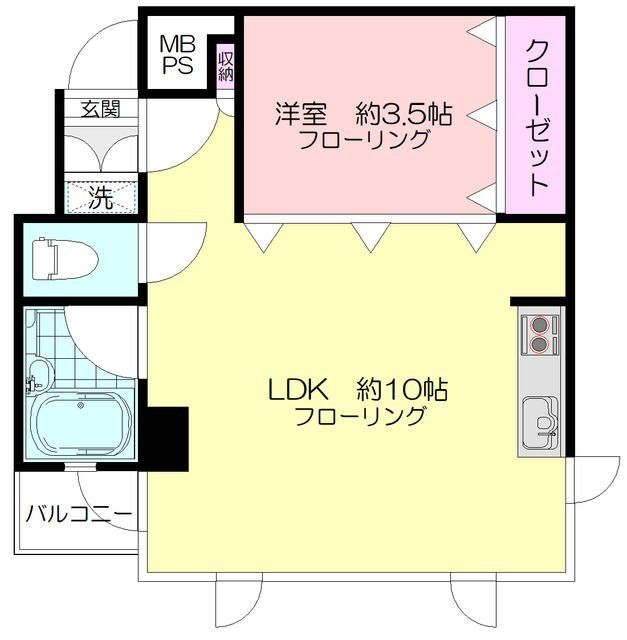 横浜市青葉区美しが丘のマンションの間取り