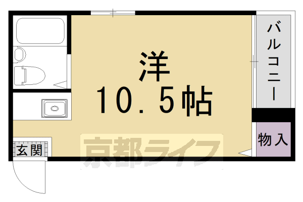 【コーポ北白川の間取り】