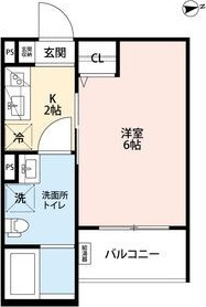 大阪市住吉区墨江のアパートの間取り