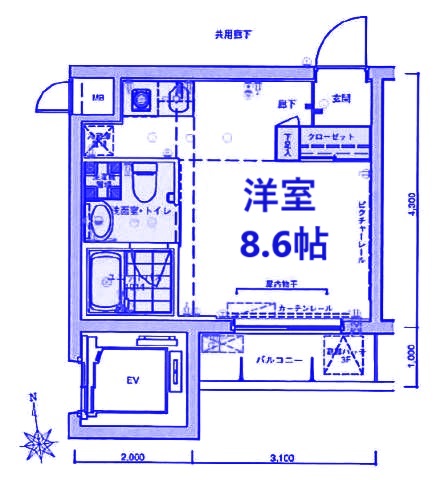 横浜市青葉区荏田町のマンションの間取り